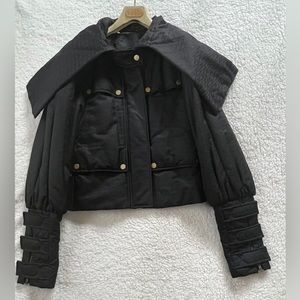 Gucci GG Women’s Black Hooded Jacket Size 46 : 100% Authentic - Brand New :